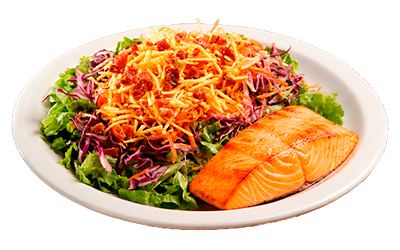 Salada Crocante com Salmão