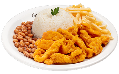 Iscas de Frango Empanado